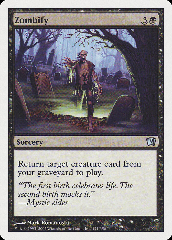 Zombify card front