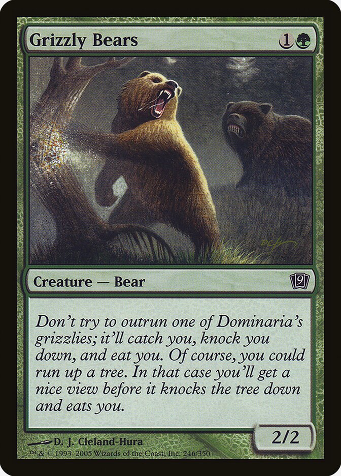 Grizzly Bears card front