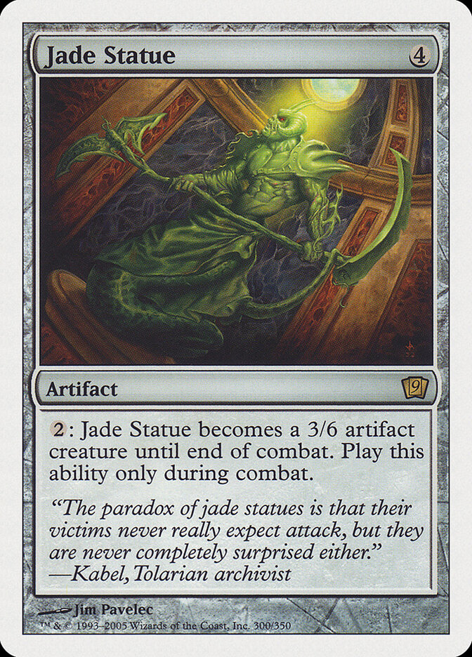 Jade Statue card front