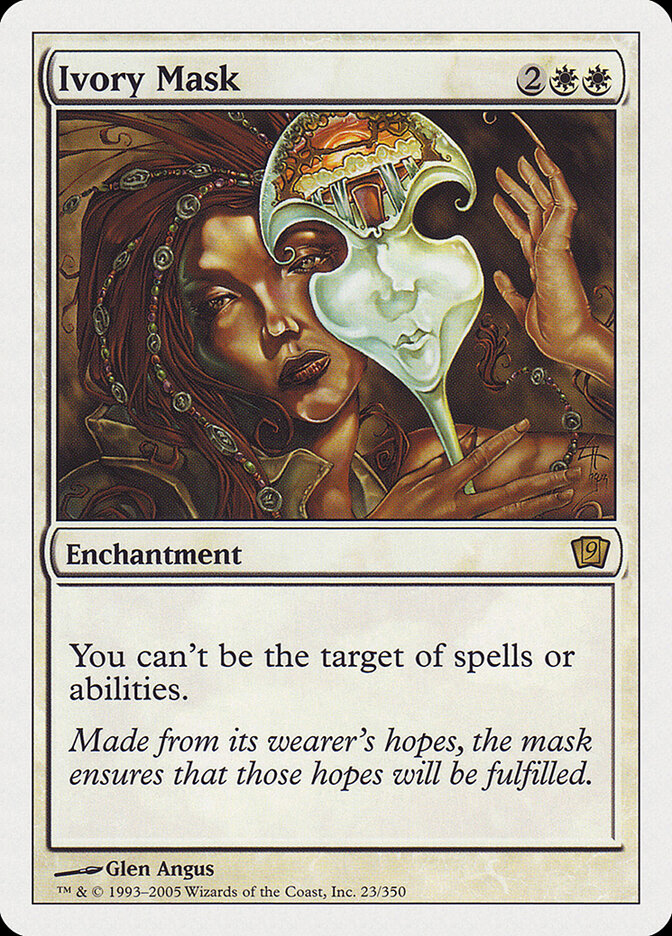 Ivory Mask card front