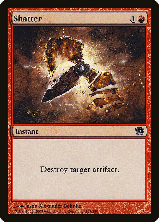 Shatter card front