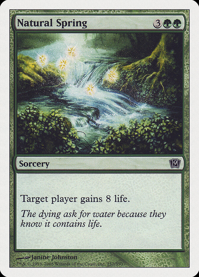 Natural Spring card front