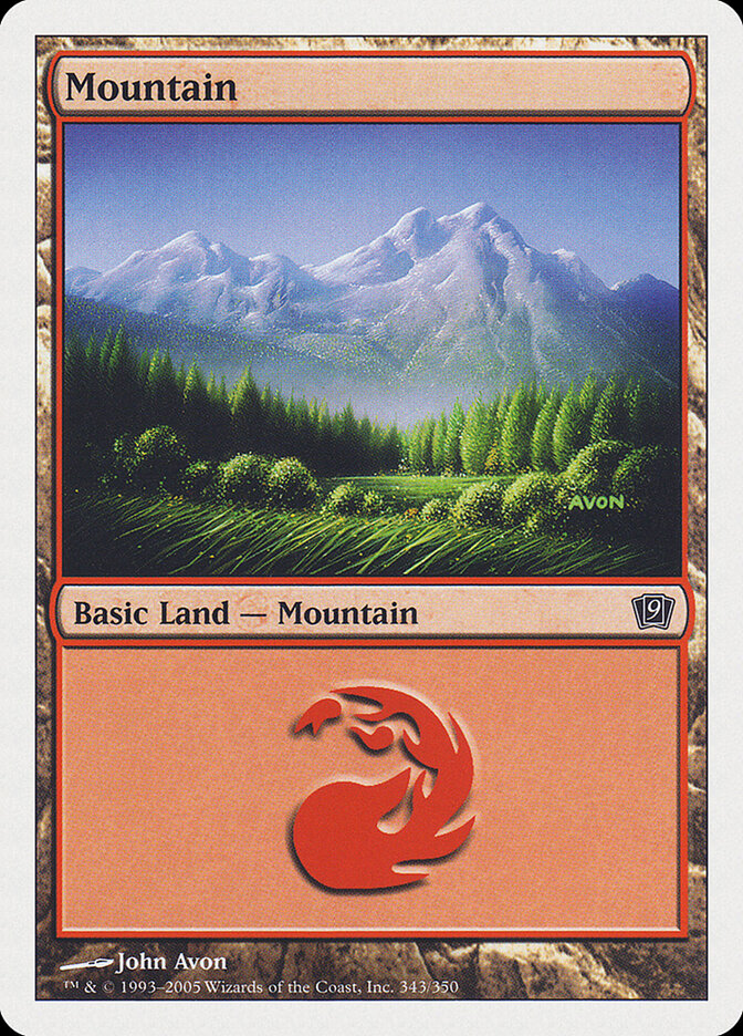 Mountain card front