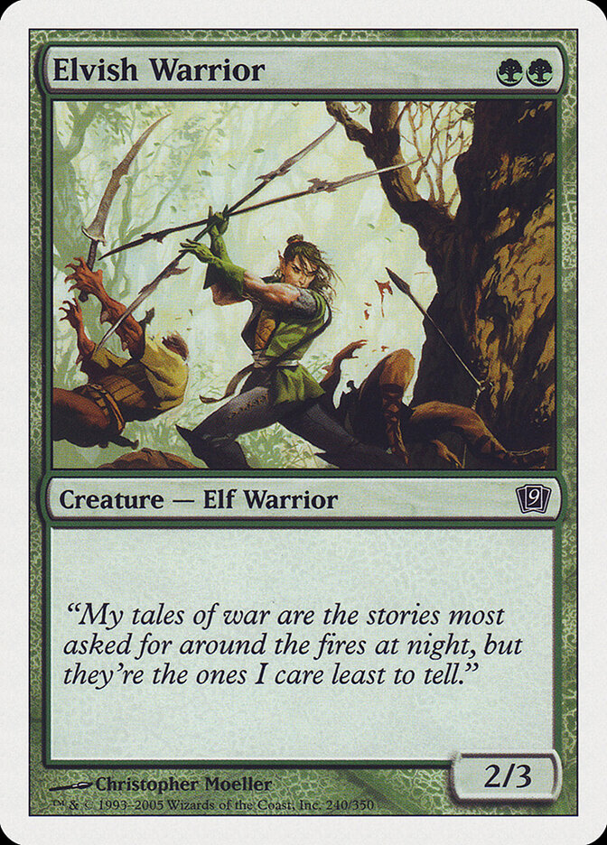 Elvish Warrior card front