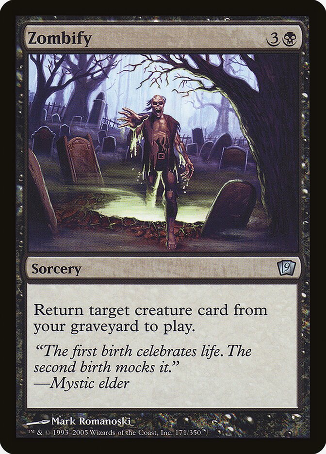 Zombify card front