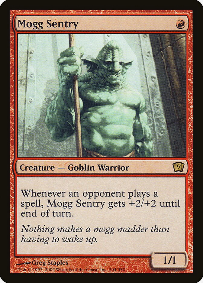 Mogg Sentry card front