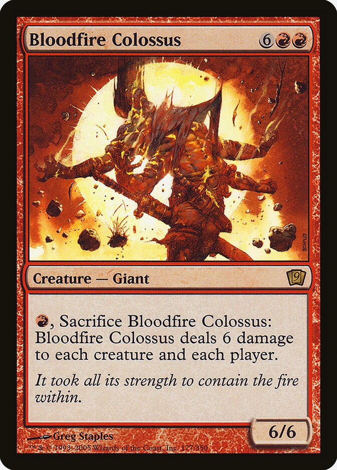 Bloodfire Colossus card front