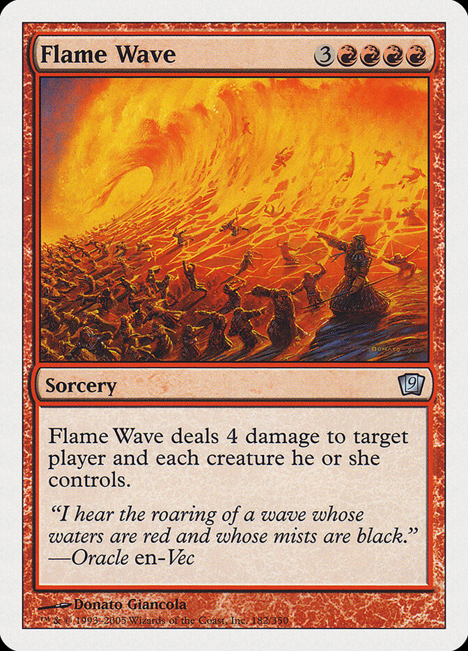 Flame Wave card front