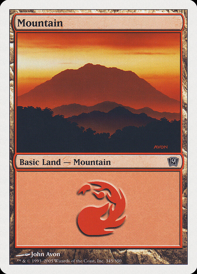 Mountain card front
