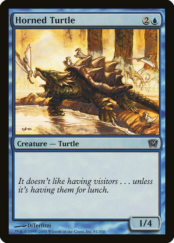 Horned Turtle card front
