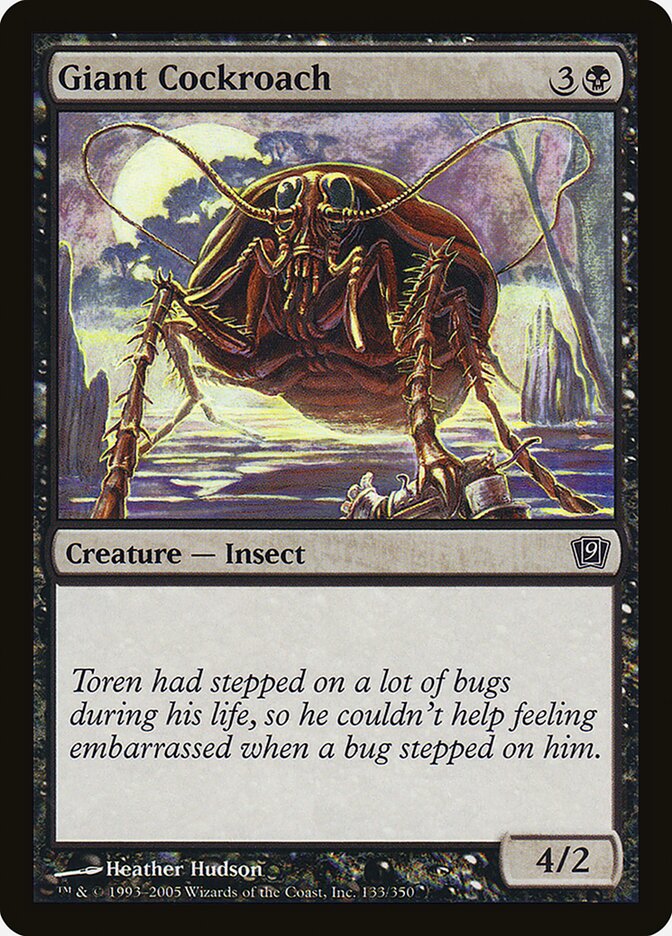 Giant Cockroach card front
