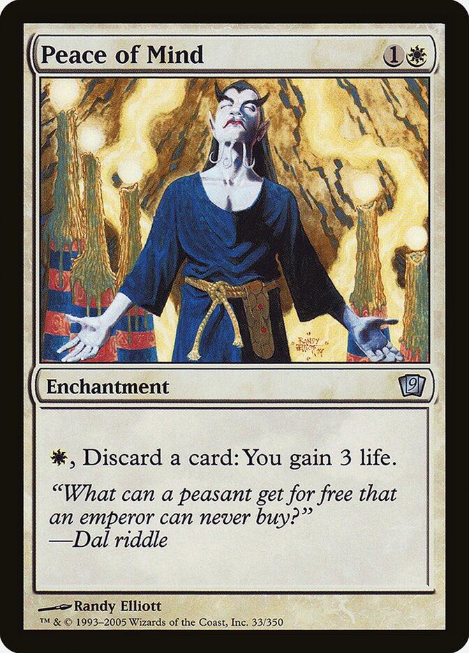Peace of Mind card front
