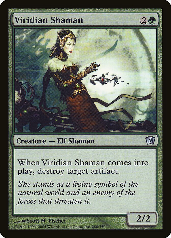 Viridian Shaman card front