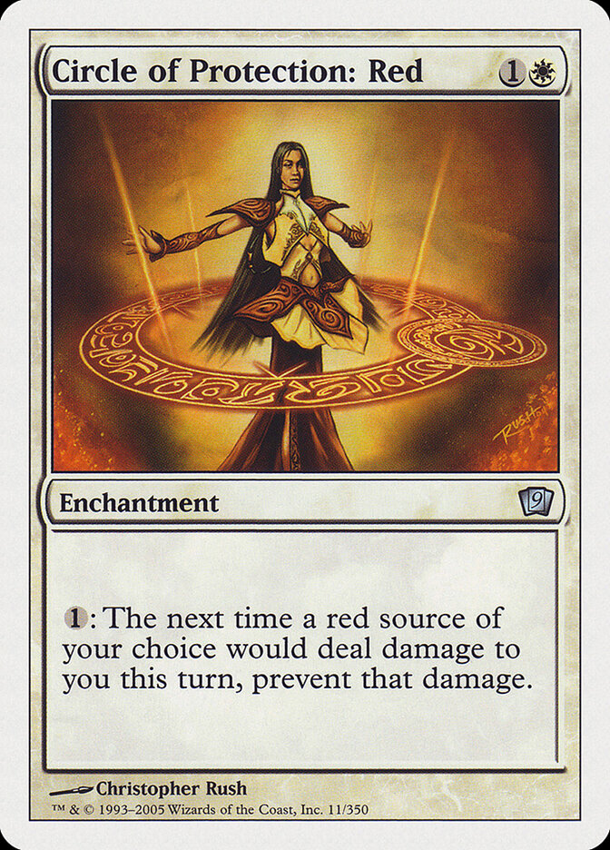 Circle of Protection: Red card front