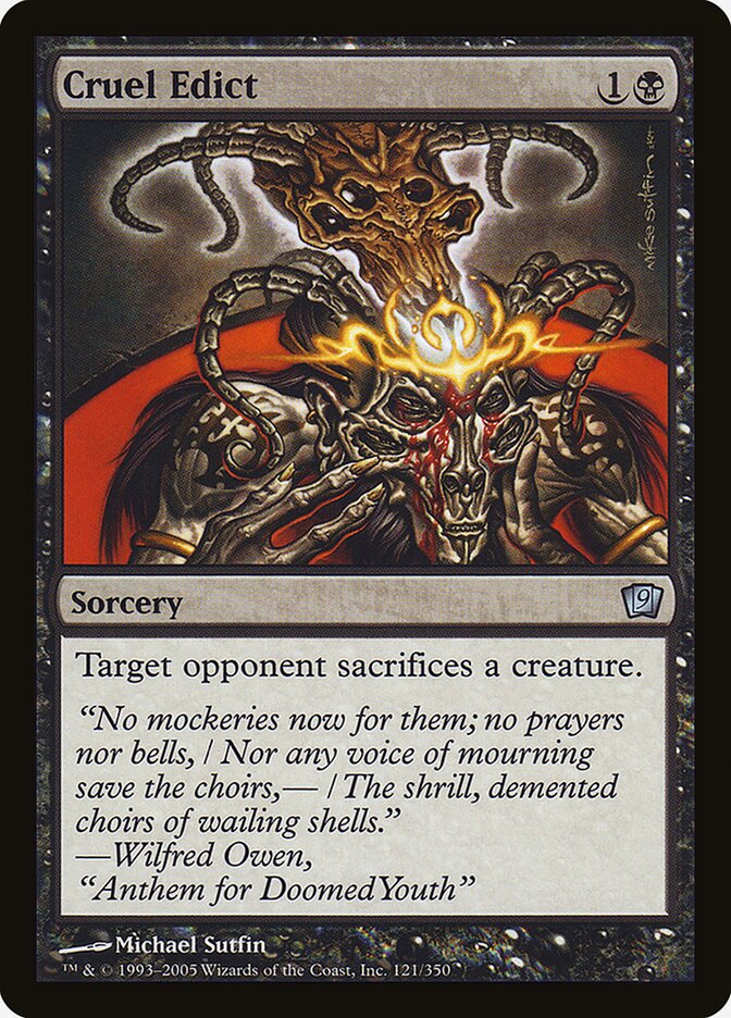 Cruel Edict card front