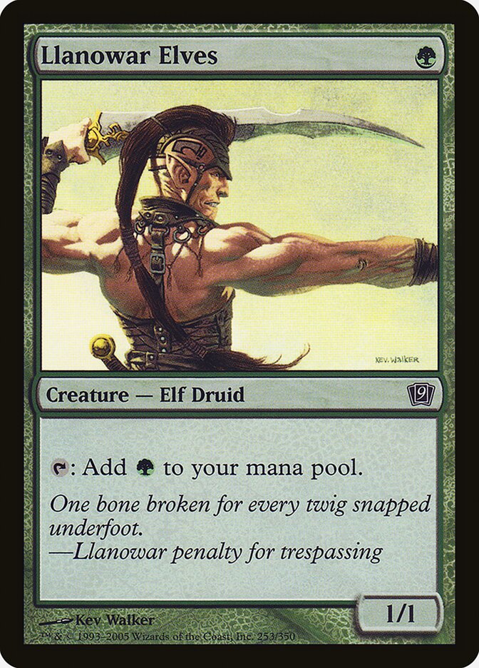 Llanowar Elves card front