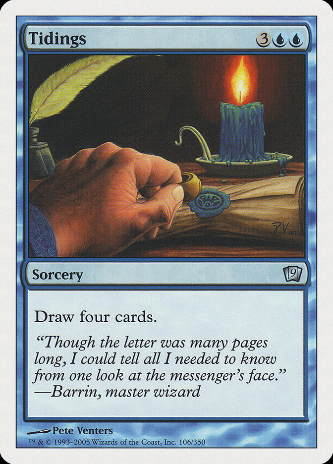 Tidings card front