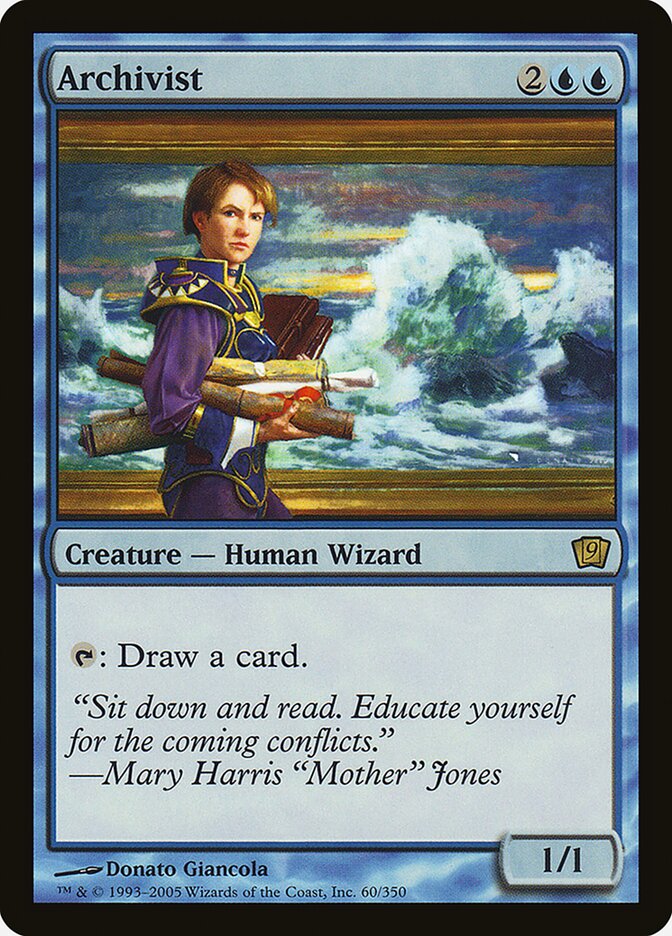 Archivist card front
