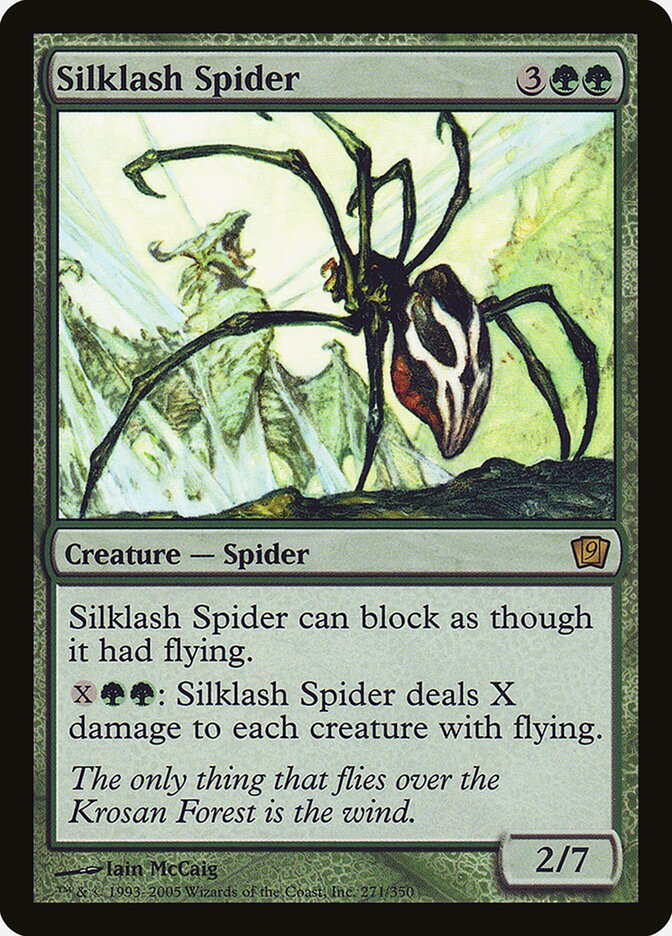 Silklash Spider card front