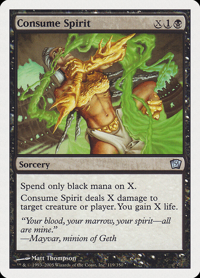 Consume Spirit card front