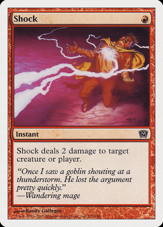 Shock card front