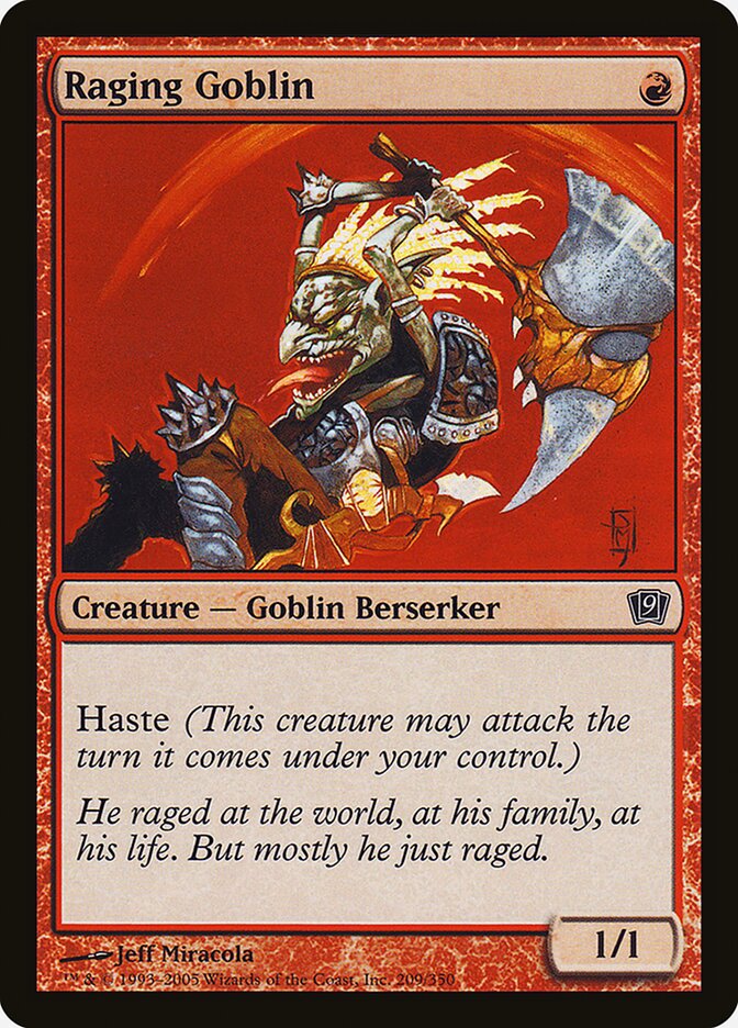 Raging Goblin card front
