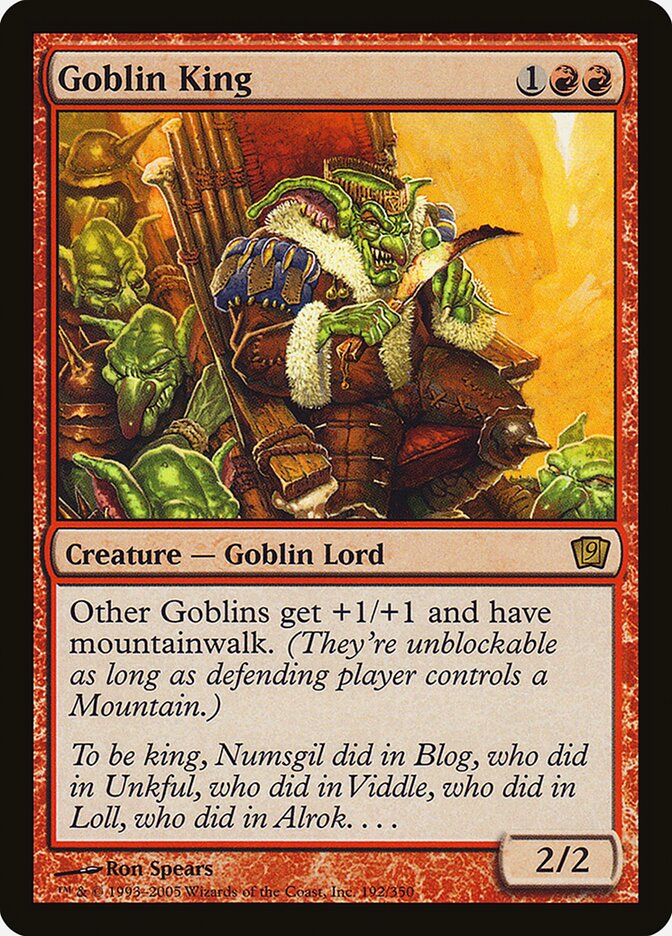 Goblin King card front