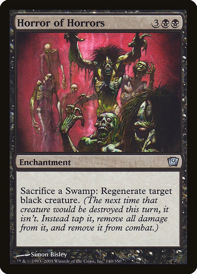 Horror of Horrors card front