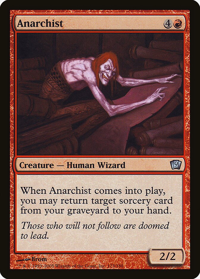 Anarchist card front