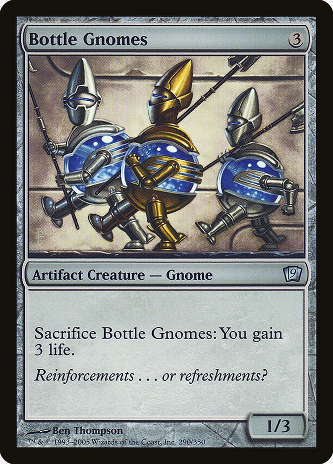 Bottle Gnomes card front