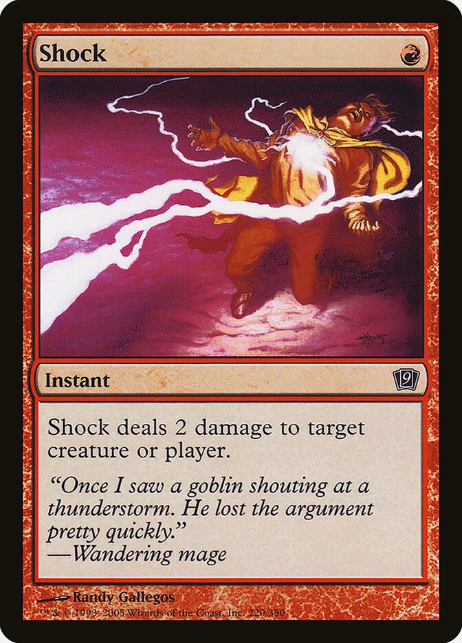 Shock card front