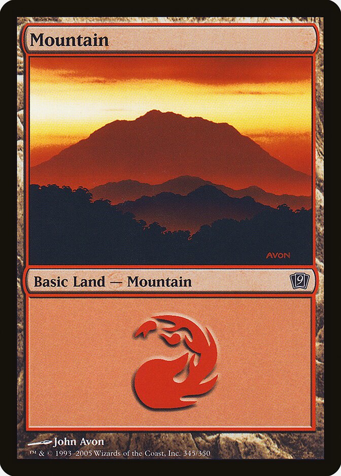 Mountain card front