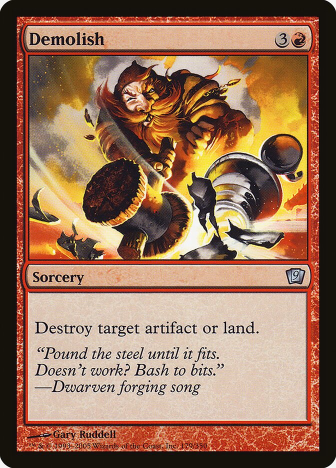 Demolish card front