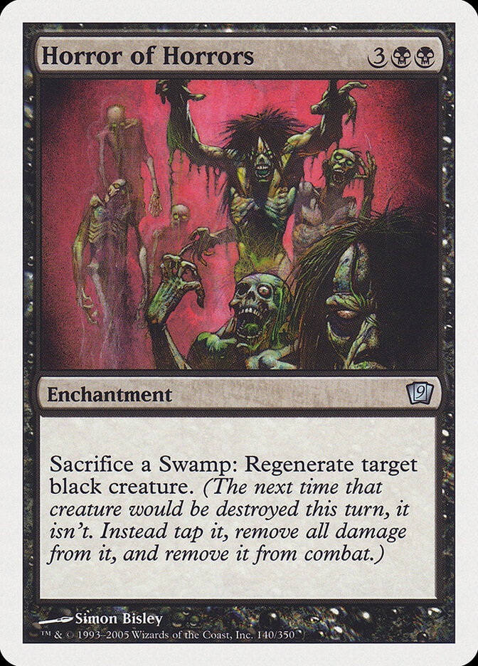 Horror of Horrors card front