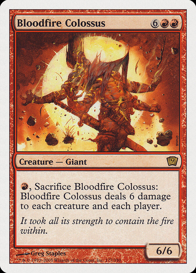 Bloodfire Colossus card front