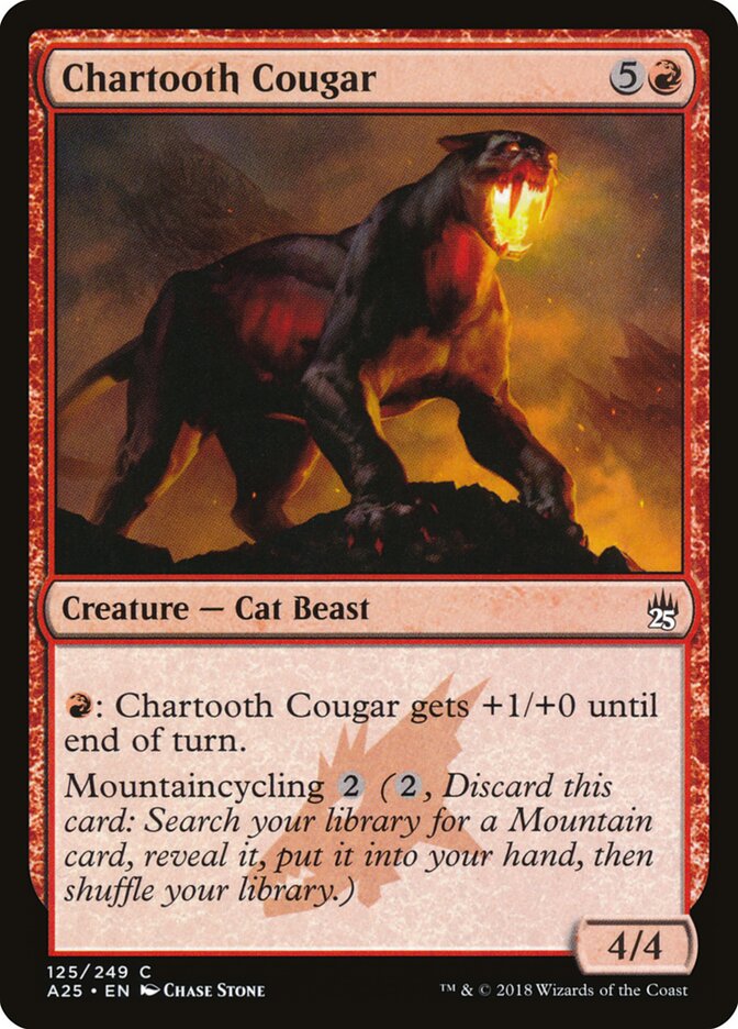 Chartooth Cougar card front