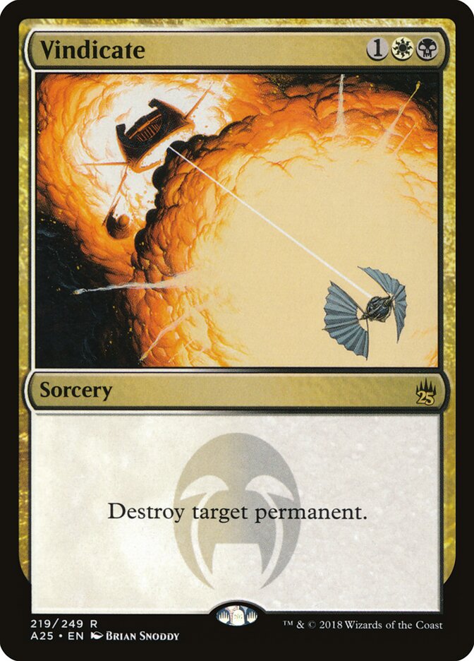 Vindicate card front