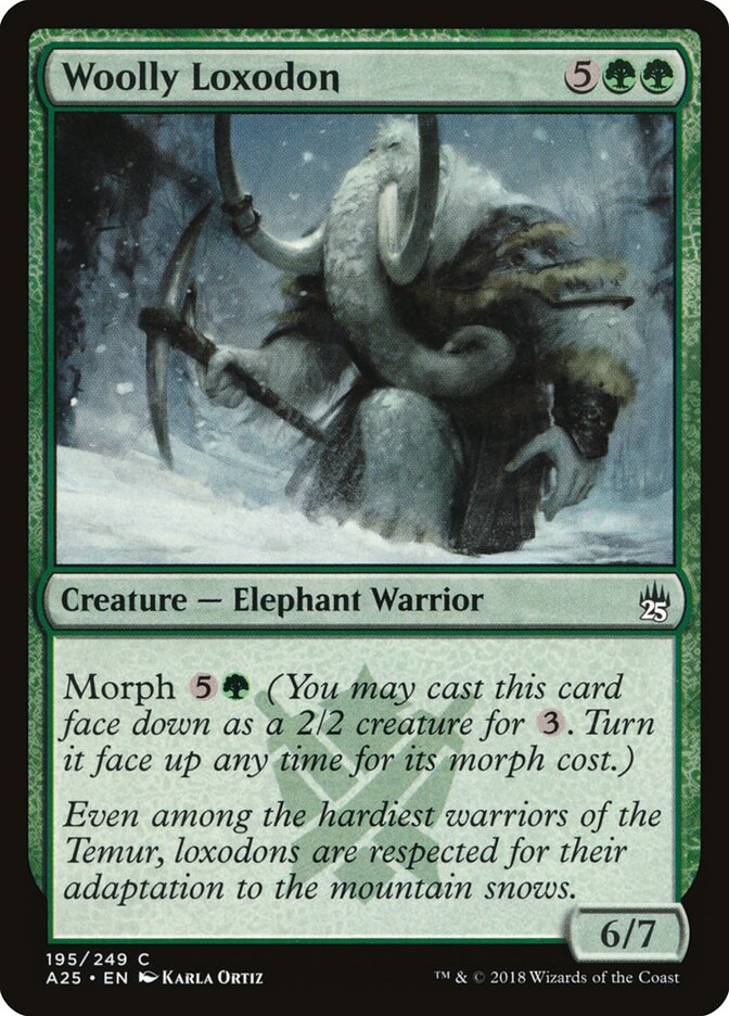 Woolly Loxodon card front