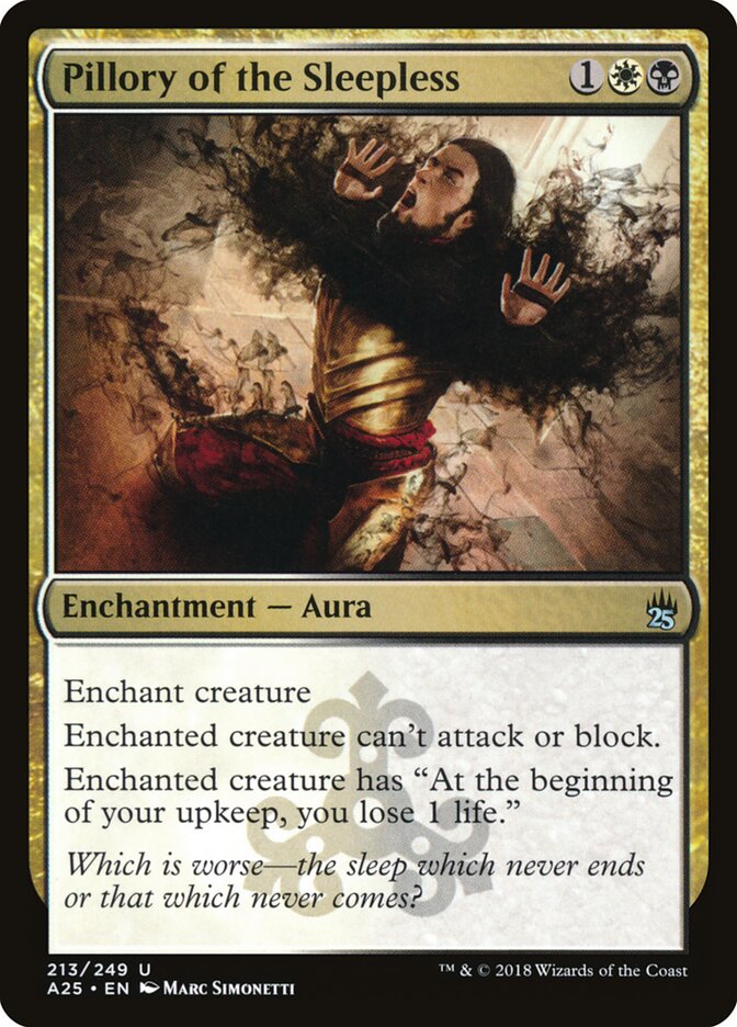 Pillory of the Sleepless card front