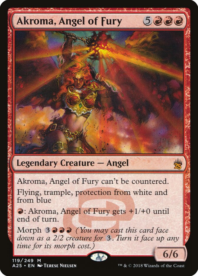 Akroma, Angel of Fury card front