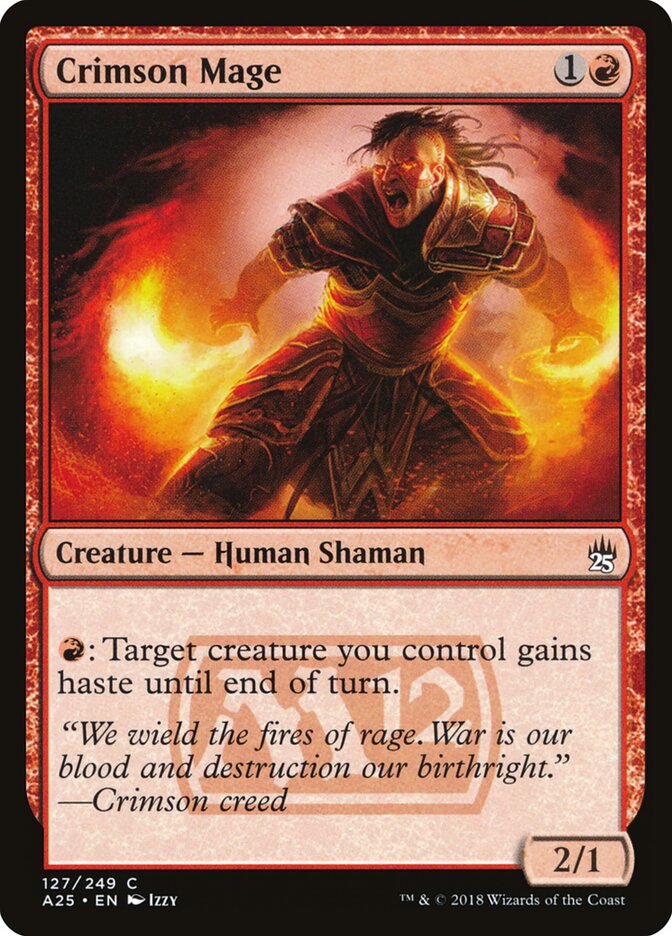 Crimson Mage card front