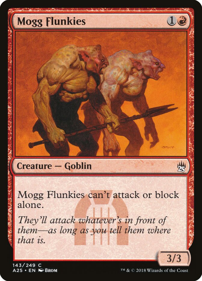 Mogg Flunkies card front