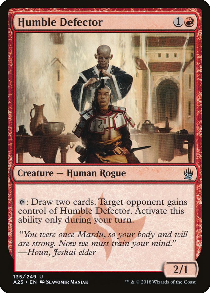 Humble Defector card front