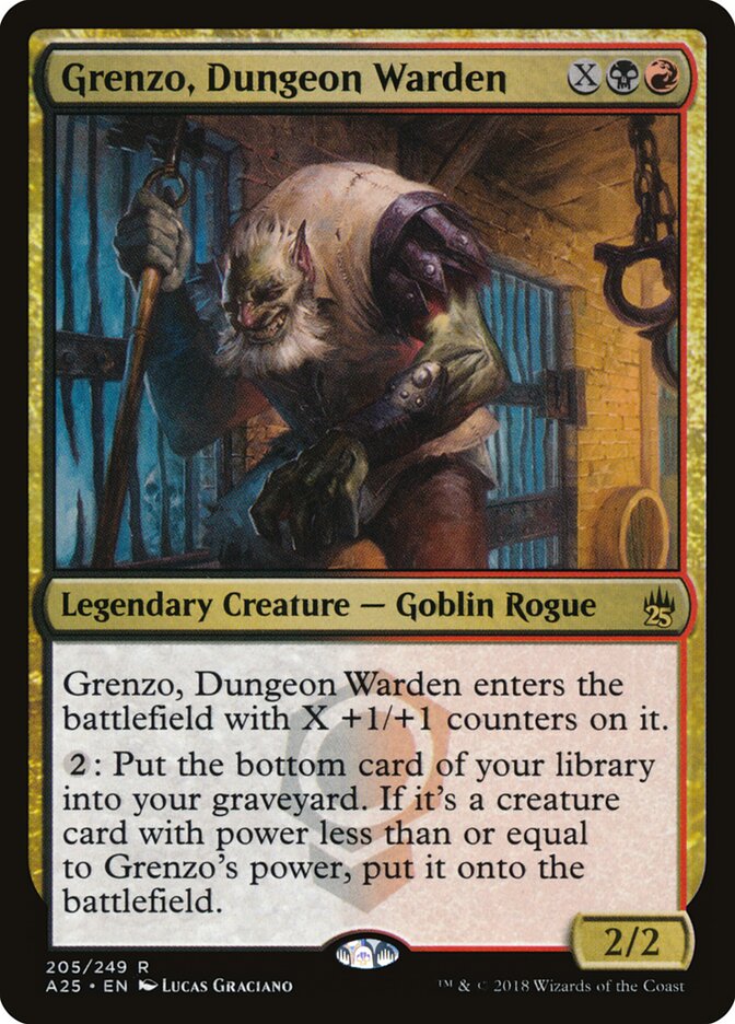 Grenzo, Dungeon Warden card front