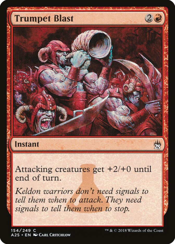 Trumpet Blast card front