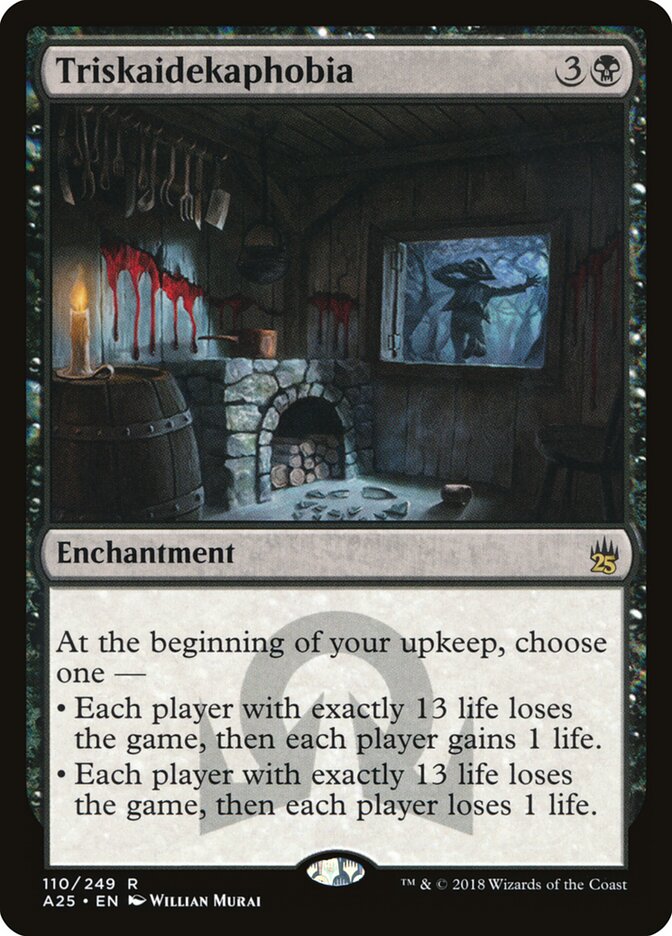 Triskaidekaphobia card front