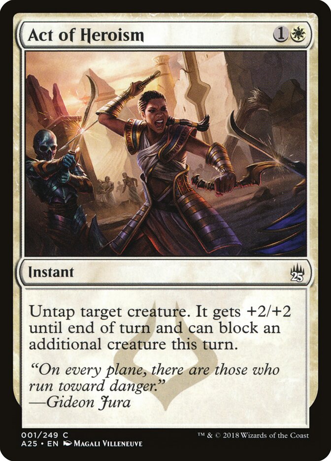 Act of Heroism card front