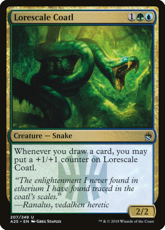 Lorescale Coatl card front