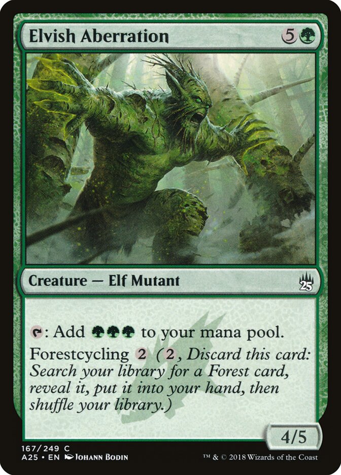 Elvish Aberration card front