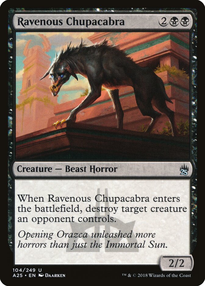 Ravenous Chupacabra card front